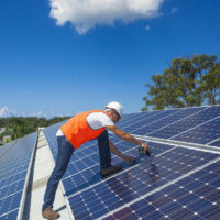 Conditions where the efficiency of solar panels can be tested