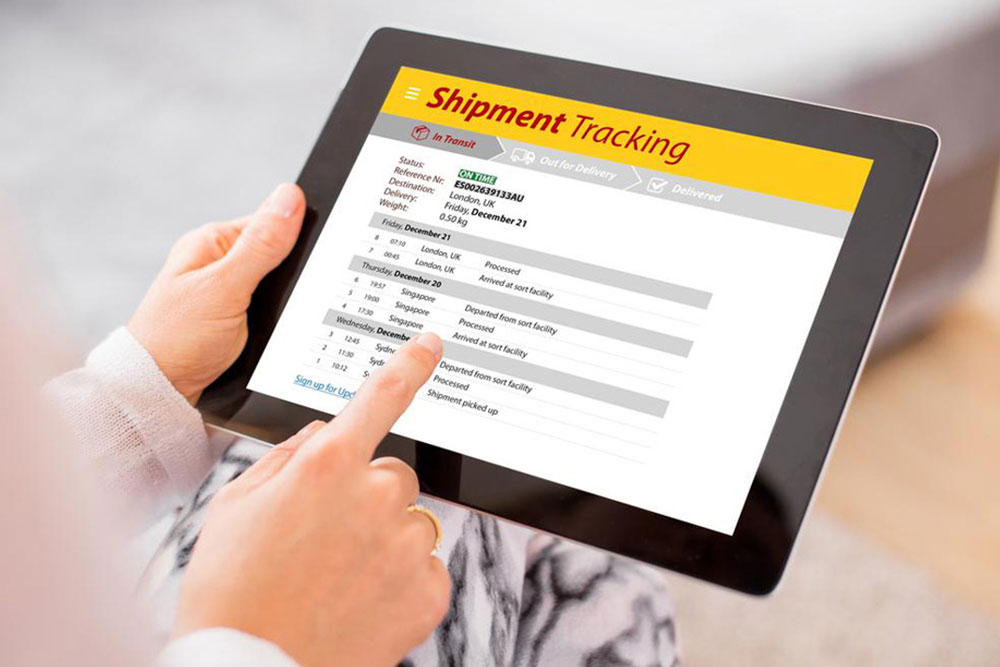 Shipment tracking process