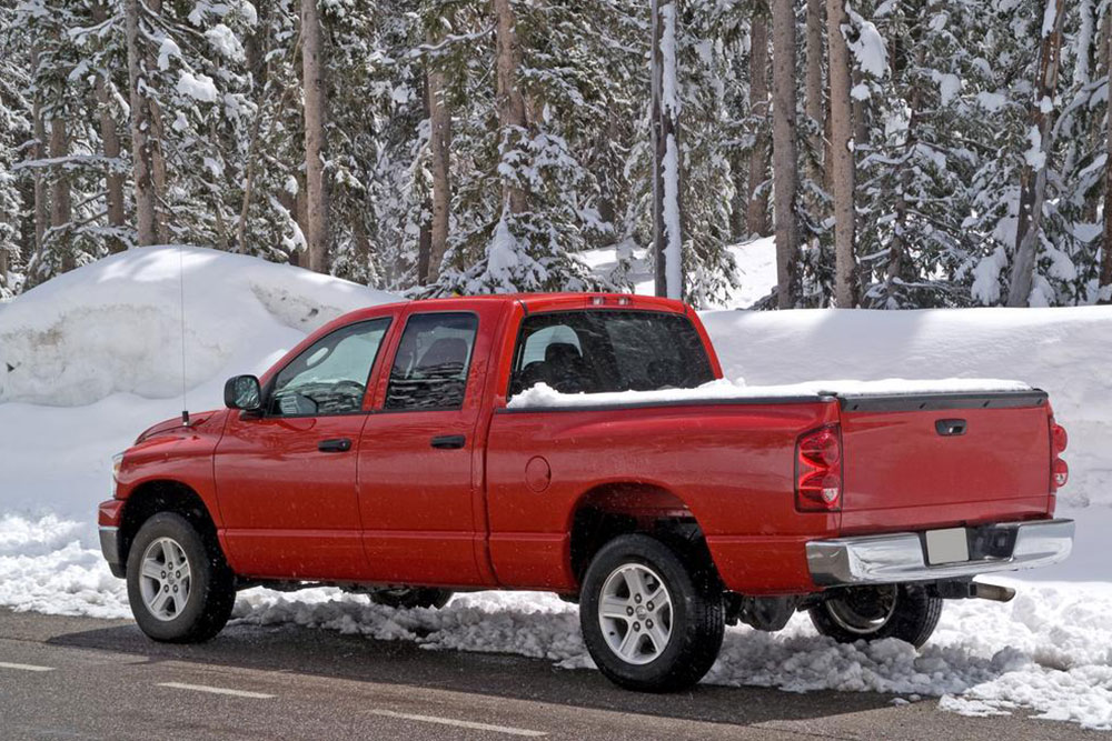 Using tonneau cover for protection of goods