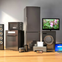 Availability of household electronics in home appliances stores